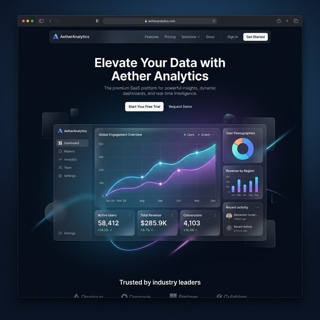 SaaS analytics platform
